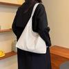 Large Capacity Stylish Solid Color Tote Bag For Autumn Fashionable Daily Use