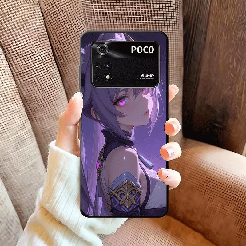 Genshin Impact Keqing Soft Phone Case for Xiaomi Poco X5 X6 X7 X8 Pro Max X3 F7 F8 Ultra M8 M7 M6 M5 Redmi 15 15C 14C 13C 12C X4