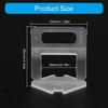100pcs Tile Alignment Clip Tile Spacers Clips Adjustable Gaps Spacers Prevents Lipping Floor Wall Installation Tool