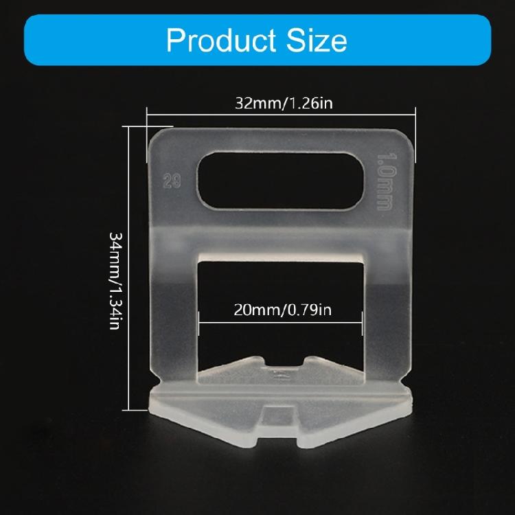 100pcs Tile Alignment Clip Tile Spacers Clips Adjustable Gaps Spacers Prevents Lipping Floor Wall Installation Tool