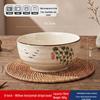 ZISIZ Japanese Style Hand-Painted Ceramic Soup Bowl Set
