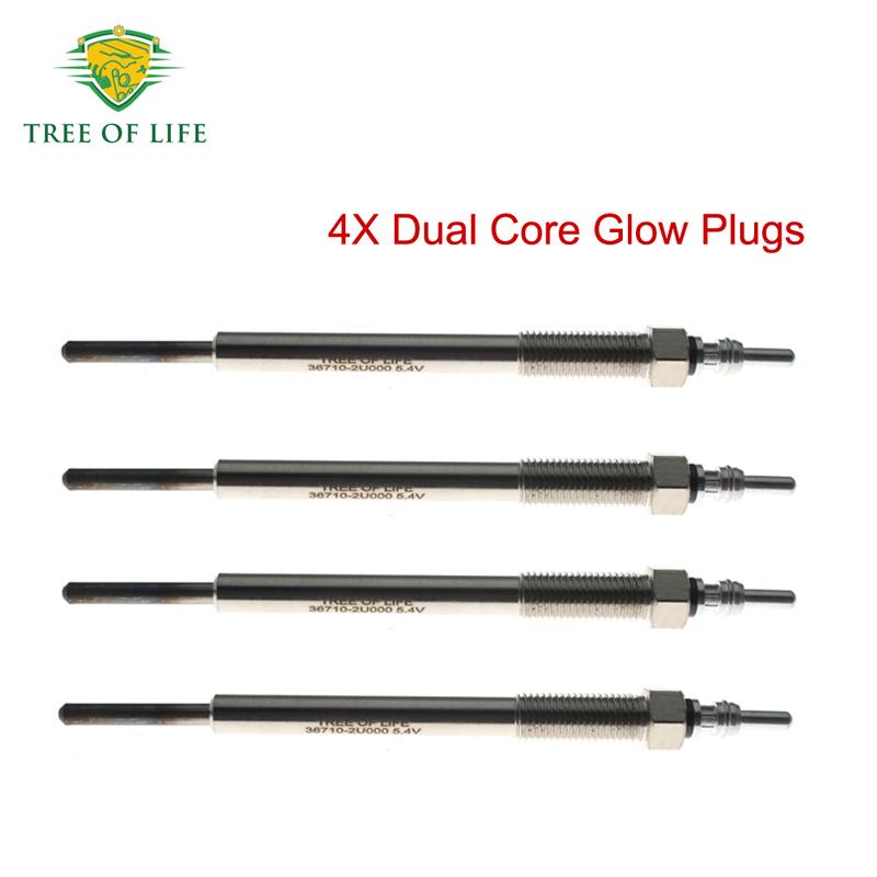 4x Glühkerze 5,4V Für Kia Optima K5 Sportage IV Ceed III Proceed Rio Stonic 1.6 CRDi 2018 + 36710-2U000 36710 2U000