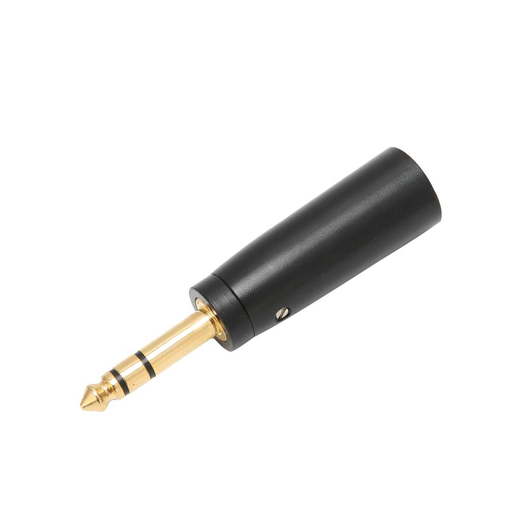 6,35mm Stereo Stecker auf XLR Stecker Adapter für Gitarren-Audiokabel Mikrofon-Schnittstelle Schwarz Vergoldet