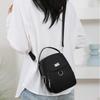 1PC Lady Casual Messenger Bag Solid Color Multi-function Purse Multi-layer Lightweight Oxford Handbag Suitable for Going Out