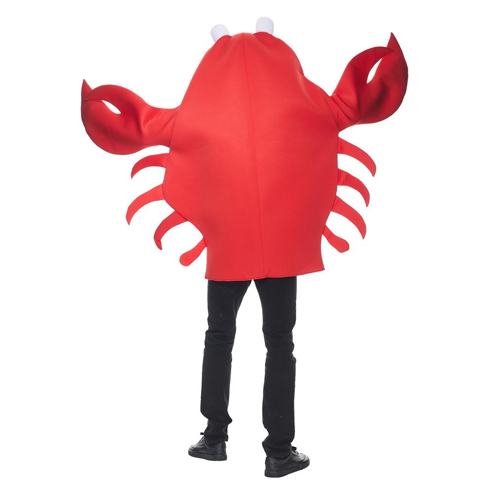 Costume Cosplay di Gambero Soldato e Granchio Generale della Vita Marina per Halloween - Granchio Rosso Aragosta