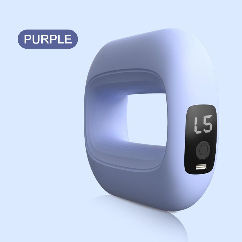 Multifunctional Full-Body Fascia Ring Portable Fascia Gun Massage Ring Vibrating Neck Shoulder Relaxation Body Shaping Massage фиолетовый