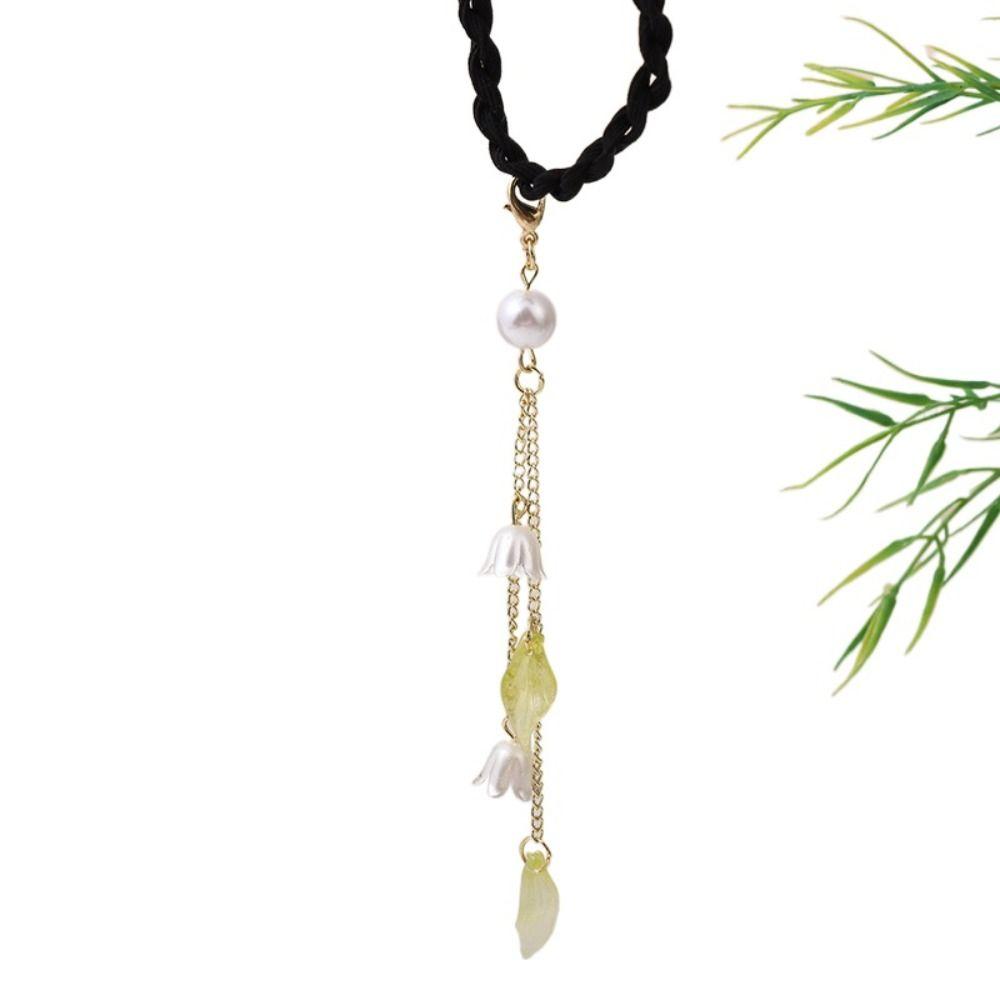 Tassel Hanfu Tassel Headwear Hair Band Weave Hair Rope Retro Chinese Style Rubber Band  Hair Band