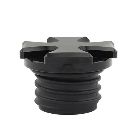 Gas Cap Vented Cross Fuel Tank Cap For Harley Touring Road King Street Glide Sportster 883 Dyna Softail 96-2020 Motorcycle Black