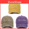 Friends Embroidered Baseball Cap With Adjustable Strap For Outdoor Sun Protection