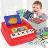 Children Montessori Toy Learn English Words Memory Card Language Learning Machine Early Educational Game Teaching Aids