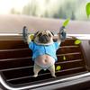Clip de ventilation de voiture, désodorisant pour chien, haltérophilie, clips de parfum pour sortie d'air de voiture, décoration intérieure de voiture en acrylique