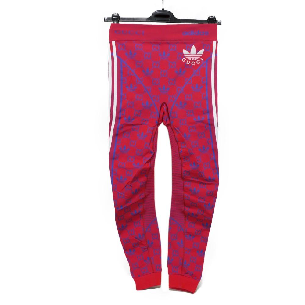 

Used Adidas 9539 GG Jersey Side Stripe Straight Pants, 713036 XJES1 6263 51178, Trefoil Logo Blue, Medium, Size