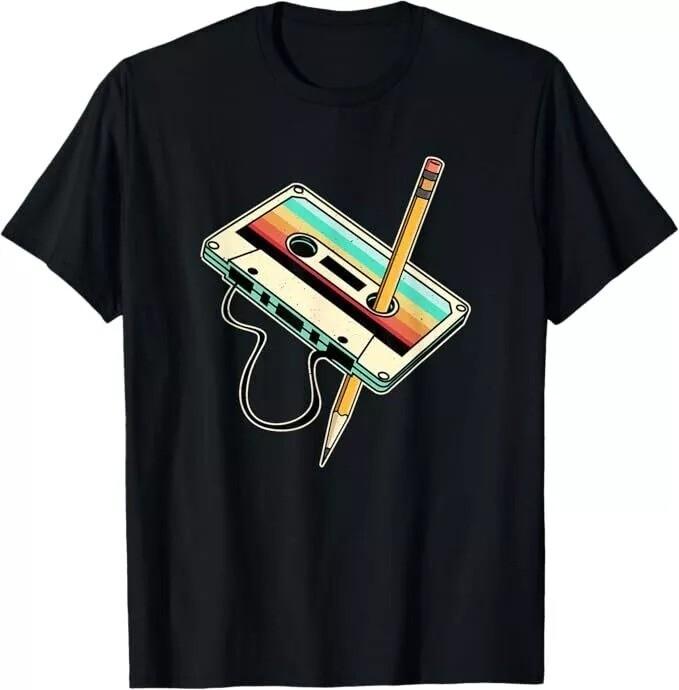 

80s 90s Retro Party Costume Nostalgia Cassette T-Shirt Unisex T-Shirt M