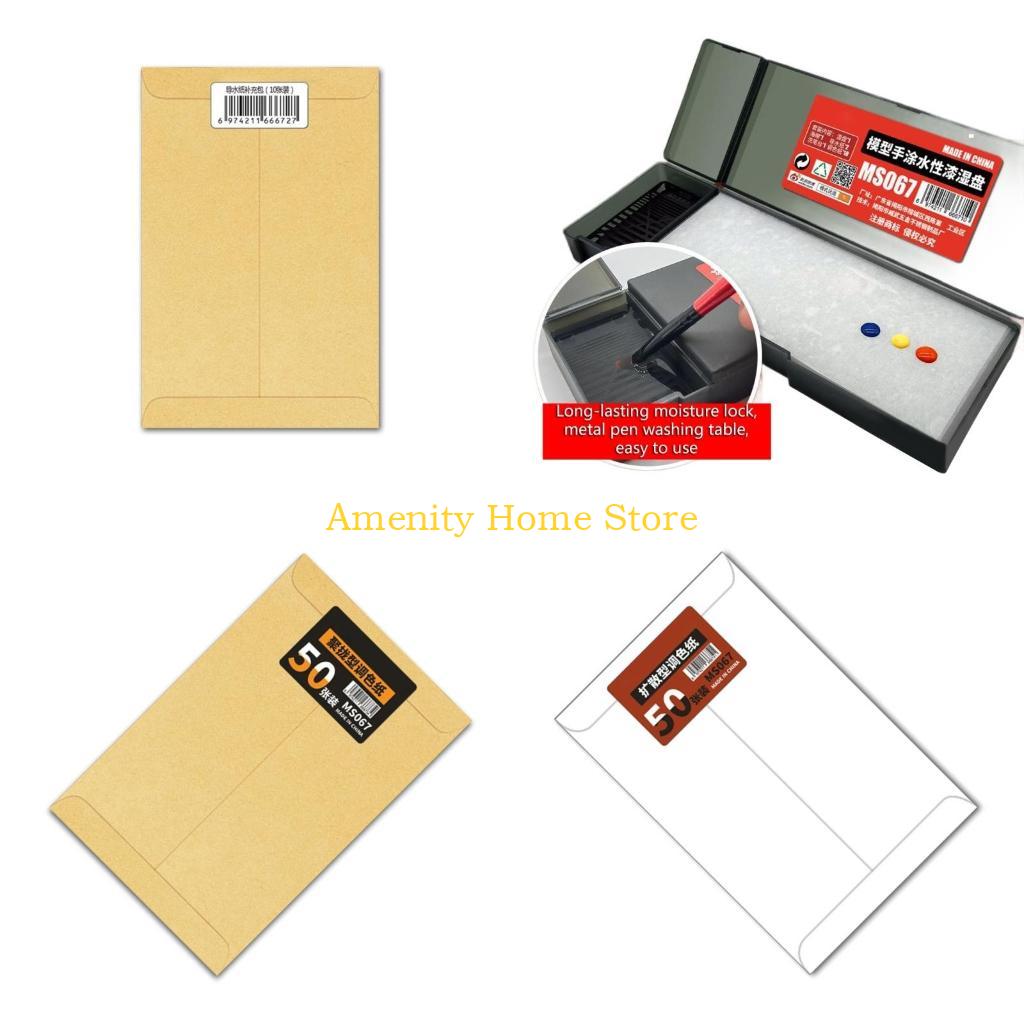 F26C Portable Moisture Retention Palettes Model Coloring Wet Tray For Water Base Paints For Artists And DIY Enthusiasts