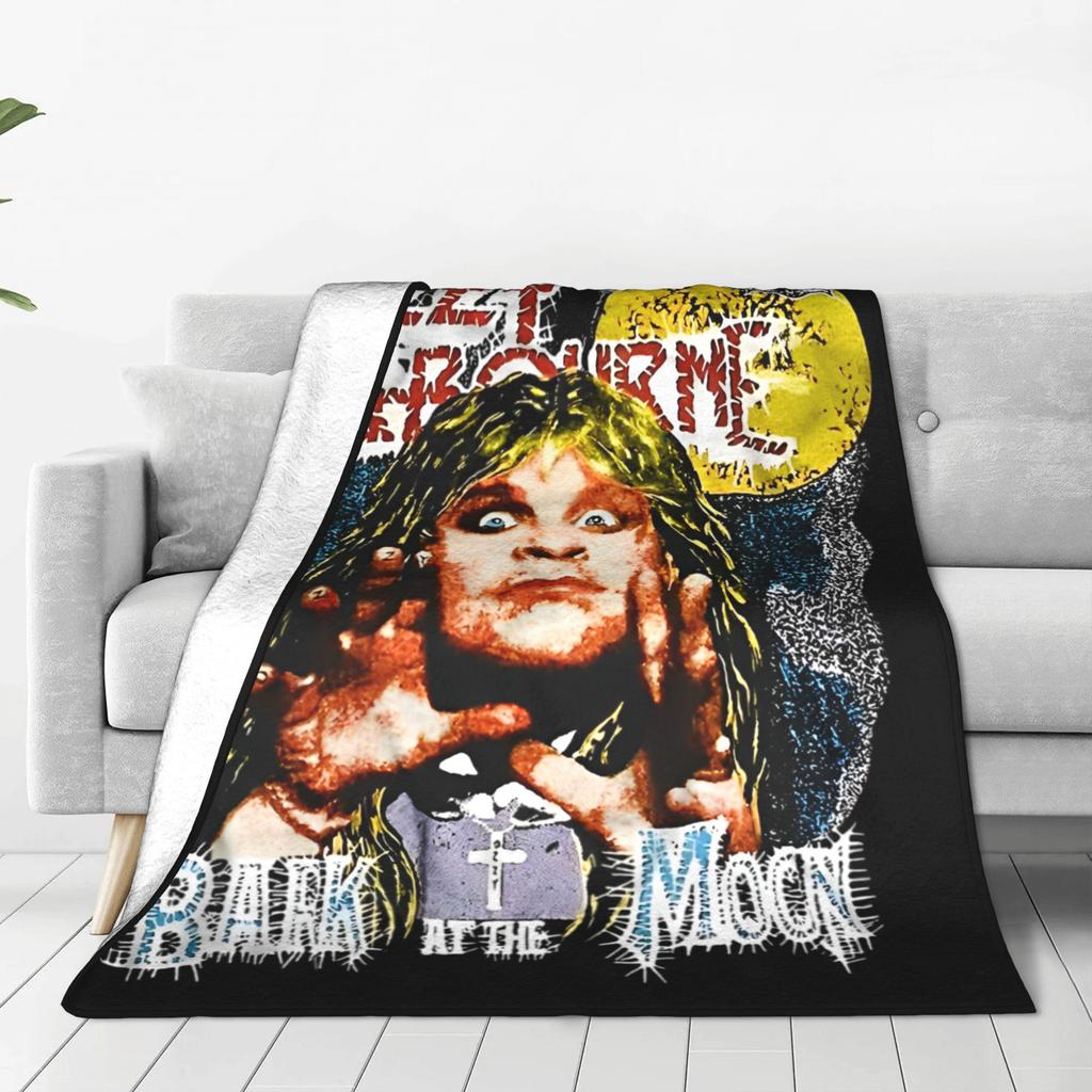 Black Sabbath Ozzy Osbourne Deka Back To The Beginning Tour Teplá plyšová přehozová deka Pro domácí dekoraci Cestování Kancelář Flanelová