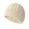 Winter Knitted Thickened Warm Cable-Knit Beanie for Women - Face-Slimming Wool Hat with Ear Flaps Cold-Weather Beanie - Casual Pullover Hat for Men