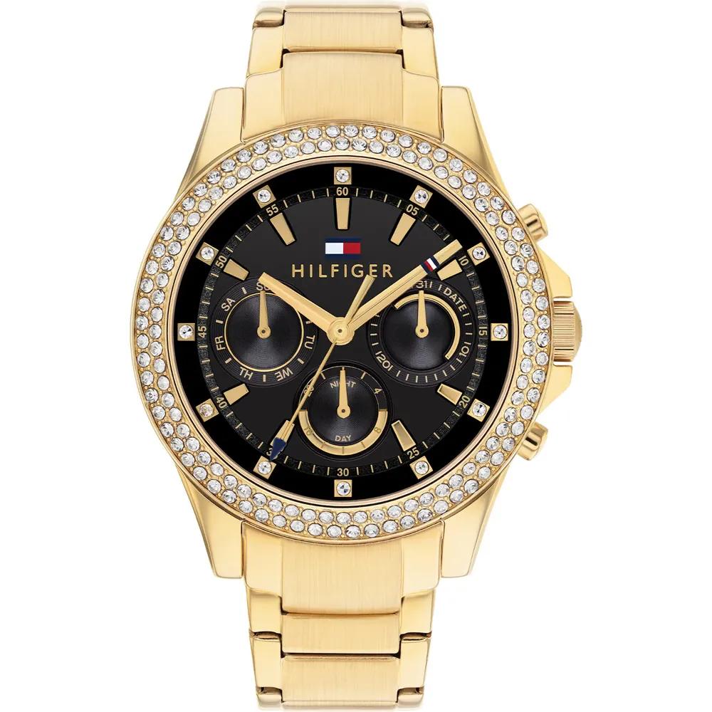 Tommy Hilfiger Haven Black Gold Stainless steel Ladies Quartz Watch 1782676 чёрный