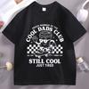 Retro Cool Dads Club T-Shirt Skater Fatherhood Tshirt Funny Dad Cool Just Tired T Shirt Man Clo