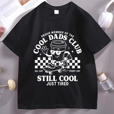 Retro Cool Dads Club Tshirt Skater Style Fatherhood Tshirt Funny New Dad Cool Just Tired T Shirt Unisex Clothing Streetwear