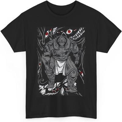 Fullmetal Anime Alchemist T-Shirt,Japanese Anime Shirt Cotton Short Sleeve Tee