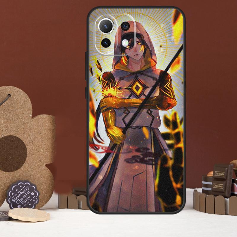 zhongli genshin impact Case For Xiaomi 14 15 Ultra 15T 14T 13T 17 Pro Max POCO X7 Pro X5 X6 F5 F6 F7 F8 Ultra Cover