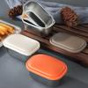 304 Stainless Steel Sauce Cup With Sealed Lid Seasoning Box Leak-Proof Silicone Cover Condiment Container Portable Storage Box