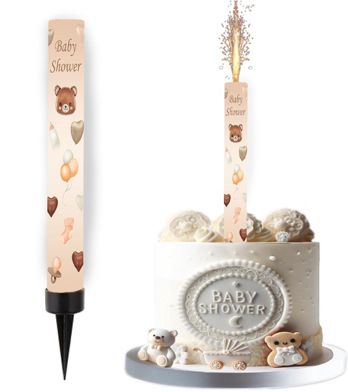 Baby Shower Cake Fountain Caramel 1pc