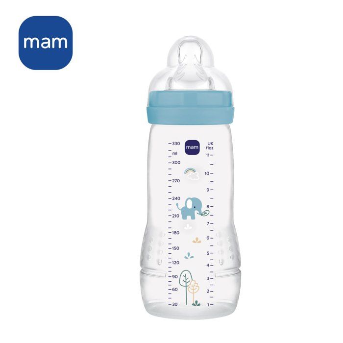Babyflasche - MAM BABY - Easy Active - +6 Monate - 330 ml - Sauger Durchfluss X - Ocean