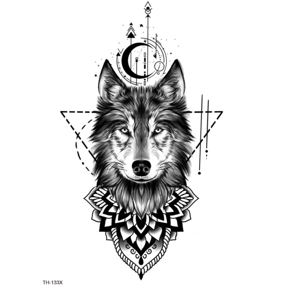 Water Transfer Decals Tiger Lion Wolf Tattoo Stickers Animal Body Art Tattoo  Finger Hand Legs