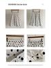 Thirteen Row Women's Fluffy Polka Dot Skirt with Elastic Waist