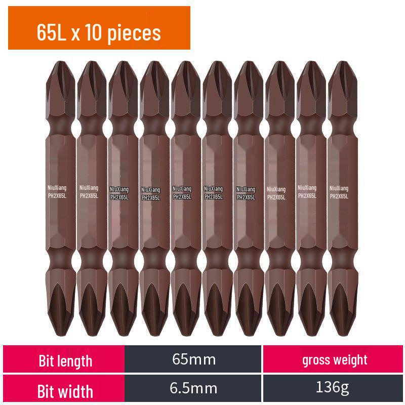 Magnetic Phillips Electric Screwdriver Bit Set with Extended Heads
