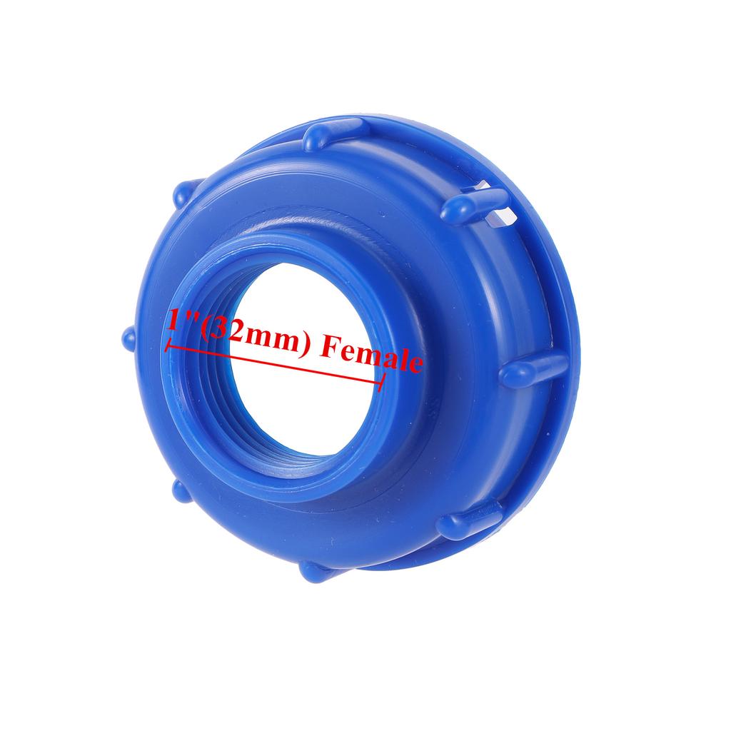 Durable IBC Tank Fittings Universal S60X6 Coarse Threaded Cap 60mm Female Thread To 1/2 ", 3/4", 1 " Water Tap Adapter Connector