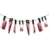 Halloween Paper Blood Knife String Latte Happy Halloween Grim Reaper Tombstone Cake Plug-In Set