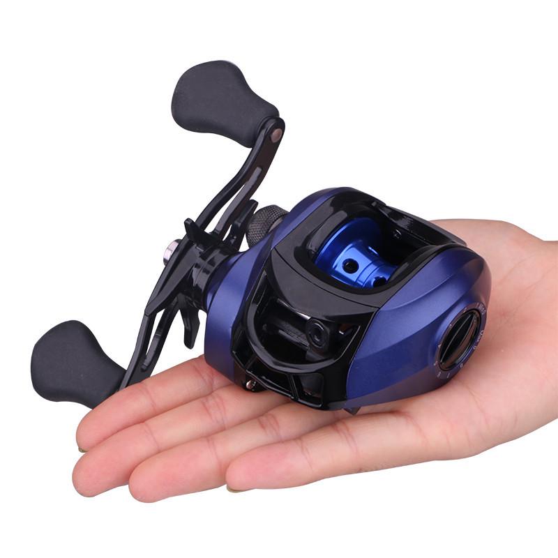 18-Bearing Baitcasting Reel with Metal Spool for Black Bass, Anti-Explosion Line, Raft Fishing