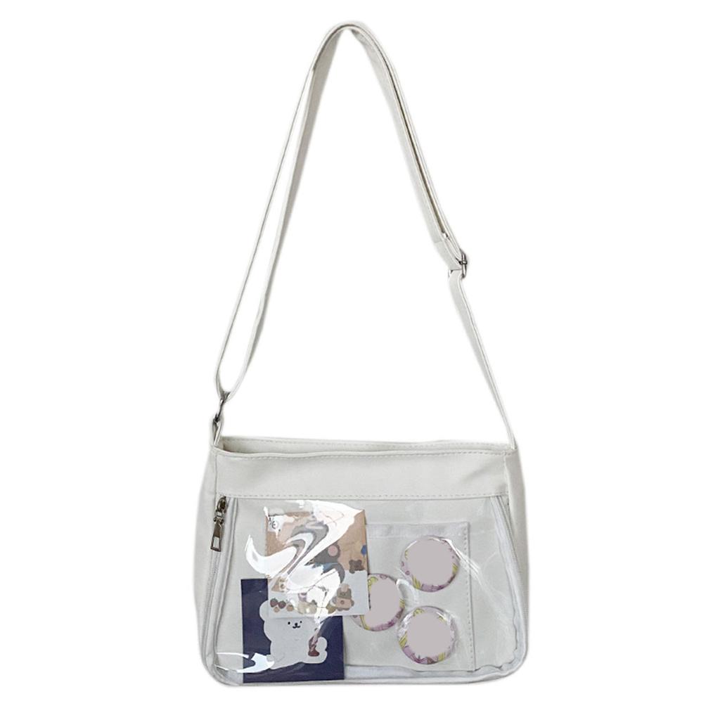 Harajuku Ita Bag für Frauen, transparente Tasche, Itabag, High School Mädchen Uniform JK Crossbody Schultertasche