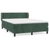 3127736 vidaXL Divan Bed and Mattress Dark Green 140x200cm Velvet