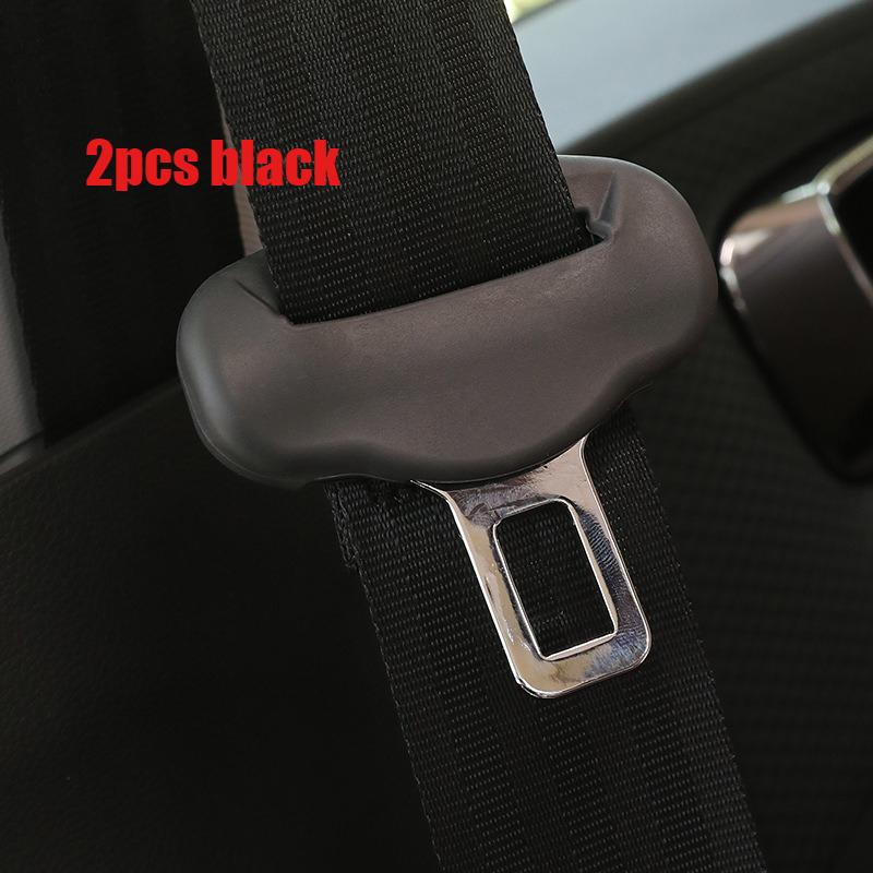 2pcs Car Seat Belt Protectors, Buckle Covers, Silent Anti-Vibration Scratch-Resistant, Car Interior Decoration, Universal Fit