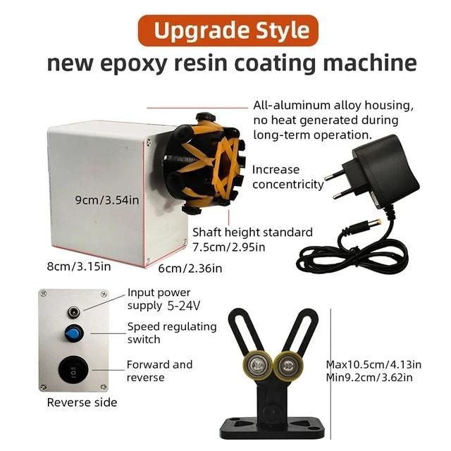 

Electric Fishing Rod Repair Kits DIY Fishing Rod Epoxy Rotary Applicator Micro Winding Epoxy Machine Luya Rod Conversion