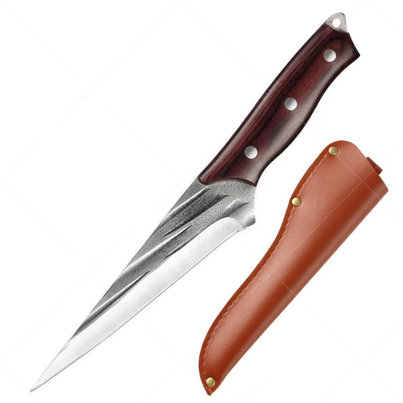 Boning Meat Cutting Knife Stainless Steel Delicate Small Pointed Knife with Shell Easy To Fit Kitchen Multi-purpose Knife