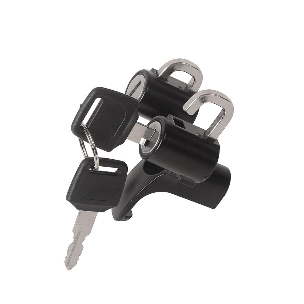 Universal Double hook Motorcycle Helmet Locker Multifunctional Helmet Lock Anti-theft Security Hook Motorbike Accessories