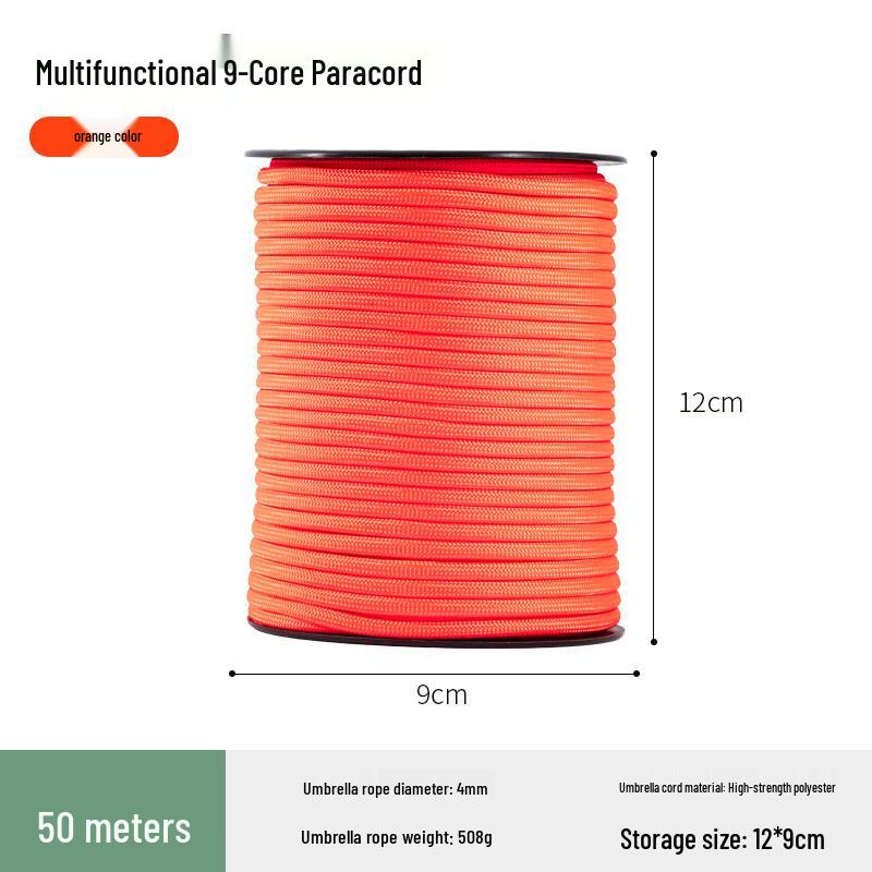 Outdoor 4mm Paracord Camping Wind Rope