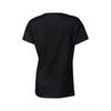 European Size Plus Size Short Sleeve T-Shirt with 3D Red Lip Print & Glitter Top - Sparkling Crew Neck Loose Fit for Spring Summer, Casual Outfits