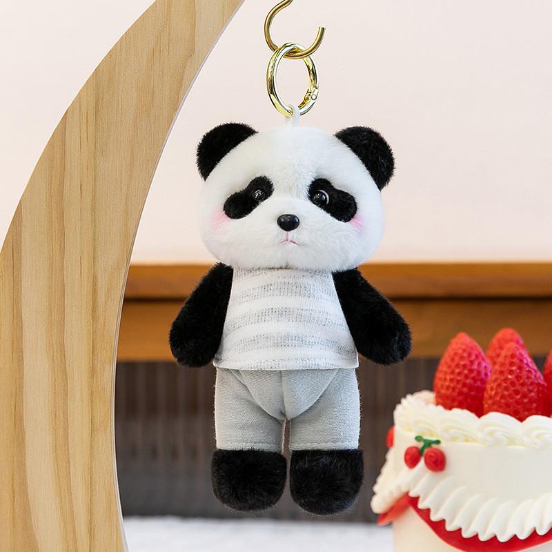 Cartoon Animal Plush Toy Keychain With Soft Fabric For Bag Decor And Collectible Gifts
