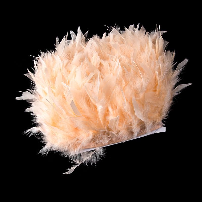 1Yards Dyed Turkey Feathers Trim Crafts Ribbon 10-15Cm White Feather Fringe For Wedding Dress Decor Sewing Accessories Plumas
