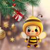 Car Acrylic Accessory Bee Automotive Decoration Christmas Tree Travel Holiday