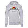 Damska/Damska bluza z kapturem Fruit of the Loom z nadrukiem klasycznego logo w stylu vintage