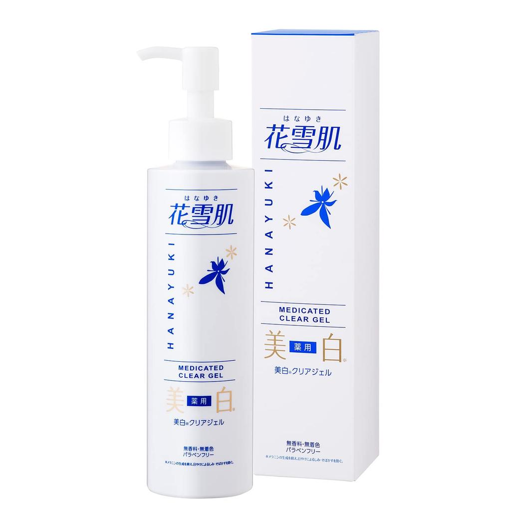 Hanayuki Skin (Hanayuki) Medicated Whitening Clear Gel [Contains Serum and Moisturizing Ingredients] Wash-Off Mask, Quasi-drug (200ml)