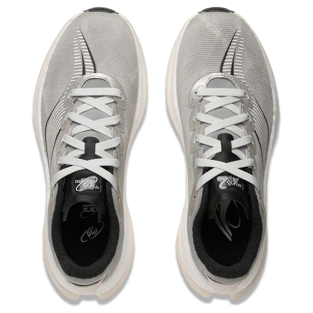 Li Ning Yue Ying 4 Pro Άνετα Ευέλικτα Αντιολισθητικά Ανθεκτικά στην Φθορά Χαμηλού Προφίλ Casual Παπούτσια Τρεξίματος Ανδρικά αθλητικά παπούτσια Γκρι ARHU013-3
