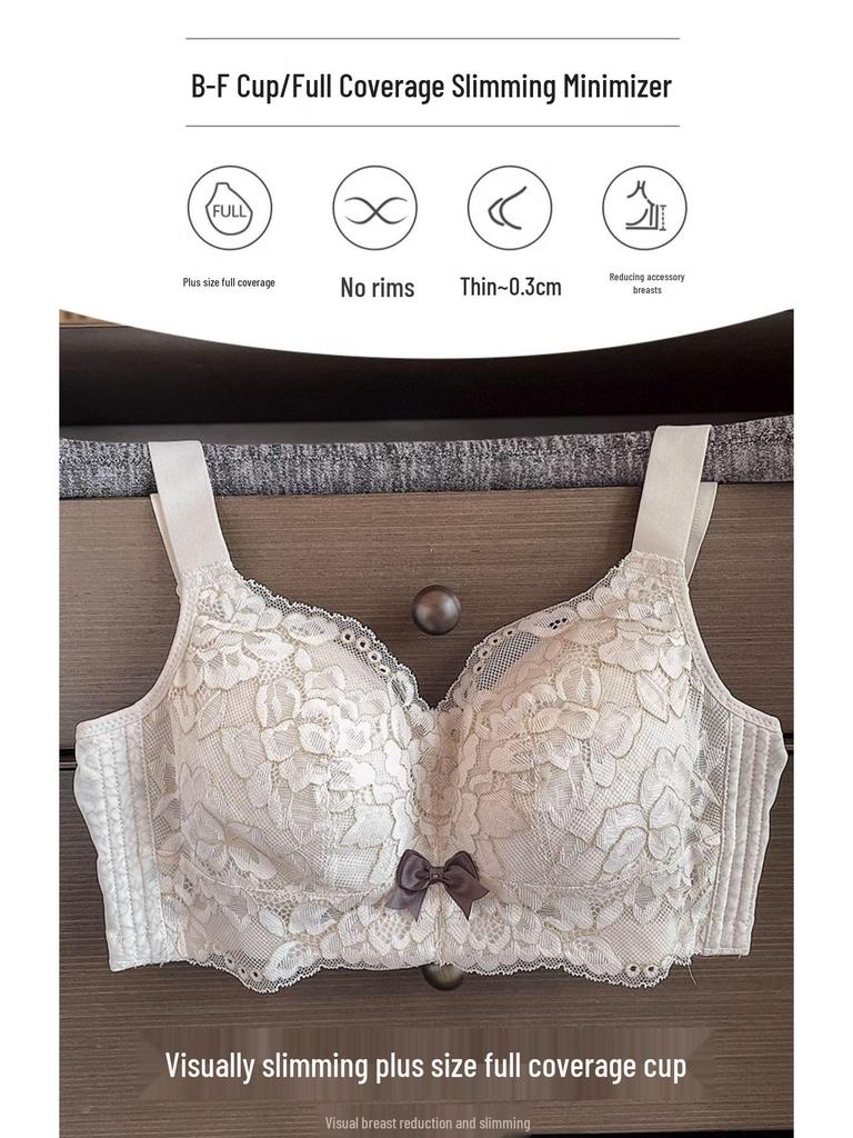 Bezfiszowy biustonosz bez ramiączek z pełnymi miseczkami: Wyszczuplający, Oddychający, Zapobiegający Opadaniu Design dla Dużych Biustów