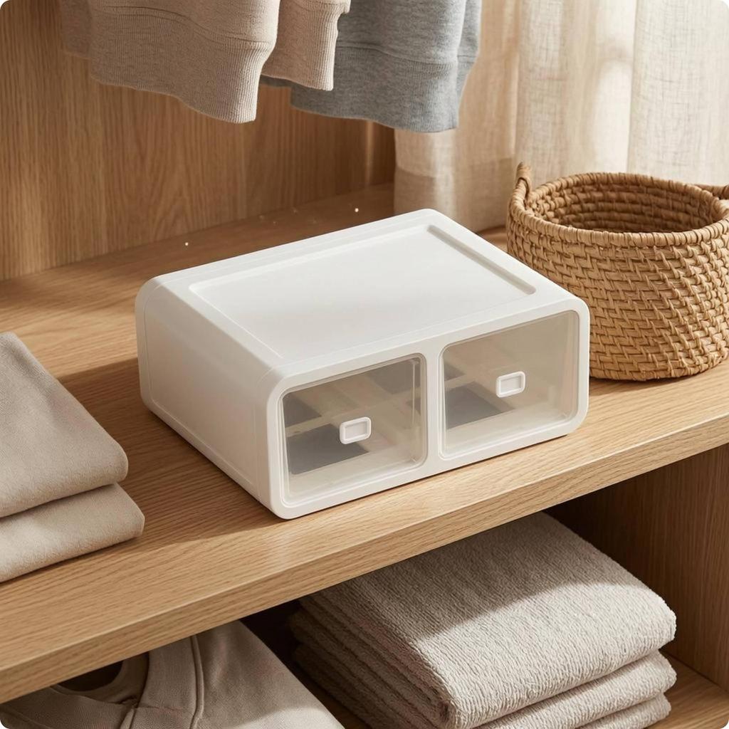 Underwear Drawer Organizer Rectangular Storage Box smooth process